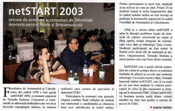 Instantaneu seminarii netSTART 2003