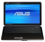 Laptop din seria Asus K (vedere frontala)