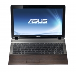 Laptop ASUS U53 Bamboo (capac deschis, vedere din fata)