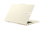 Vivobook S 14 OLED_K5404_Cream White_New color chassis with logo tag and orange tab lid