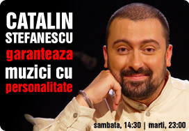 La CITY FM, ai "muzici cu personalitate" garantate de Catalin Stefanescu
